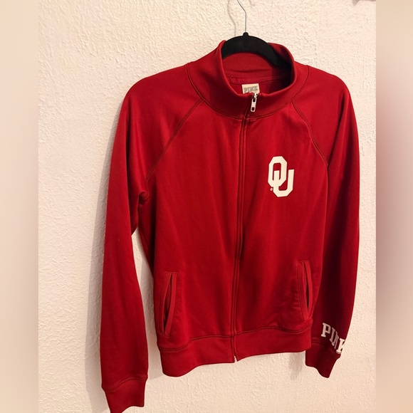 PINK Victoria's Secret Crimson Zip-Up Jacket - Picture 1 of 3